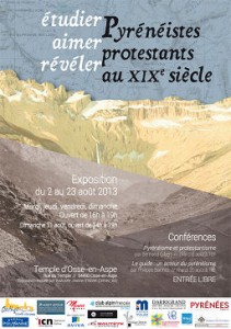 Affiche d'une exposition sur les Pyrénéistes protestants au XIXe