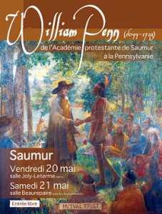 Affiche de l'exposition William Penn a Saumur