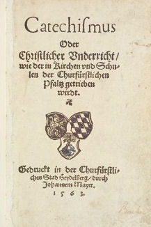 Couverture du Catéchisme de Heidelberg