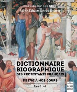 Première de couverture du Dictionnaire biographique T1