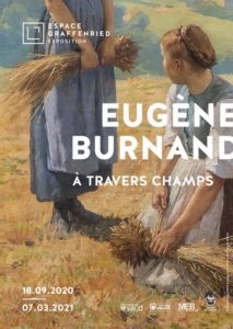 Affiche de l'exposition Eugène Burnand A travers champs