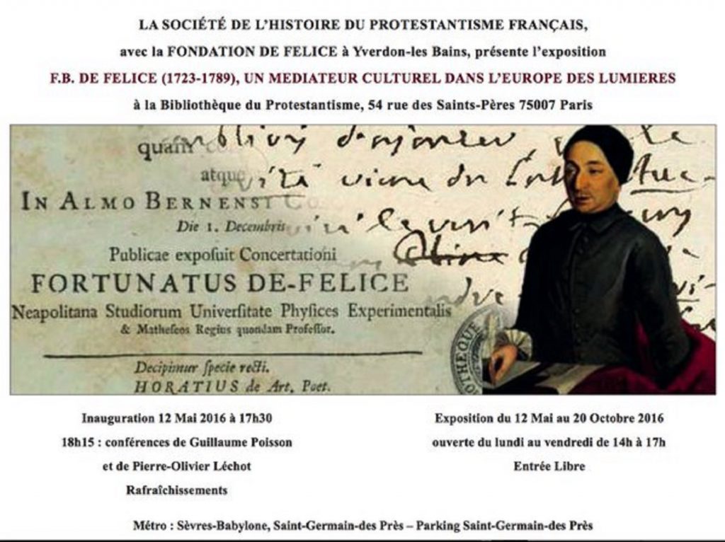 Fortunato Bartolomeo De Felice, une figure méconnue du protestantisme
