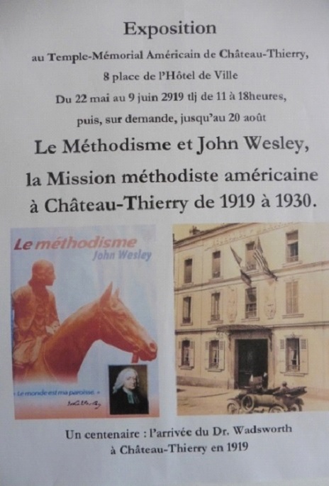 Affiche de l'exposition sur les Methodistes