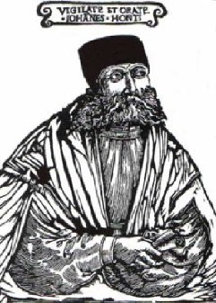 gravure représentrant Johannes Honterus