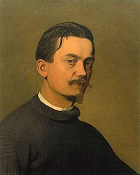 Autoportrait de Félix Valloton à la fondatio Félix Valloton à Lausanne