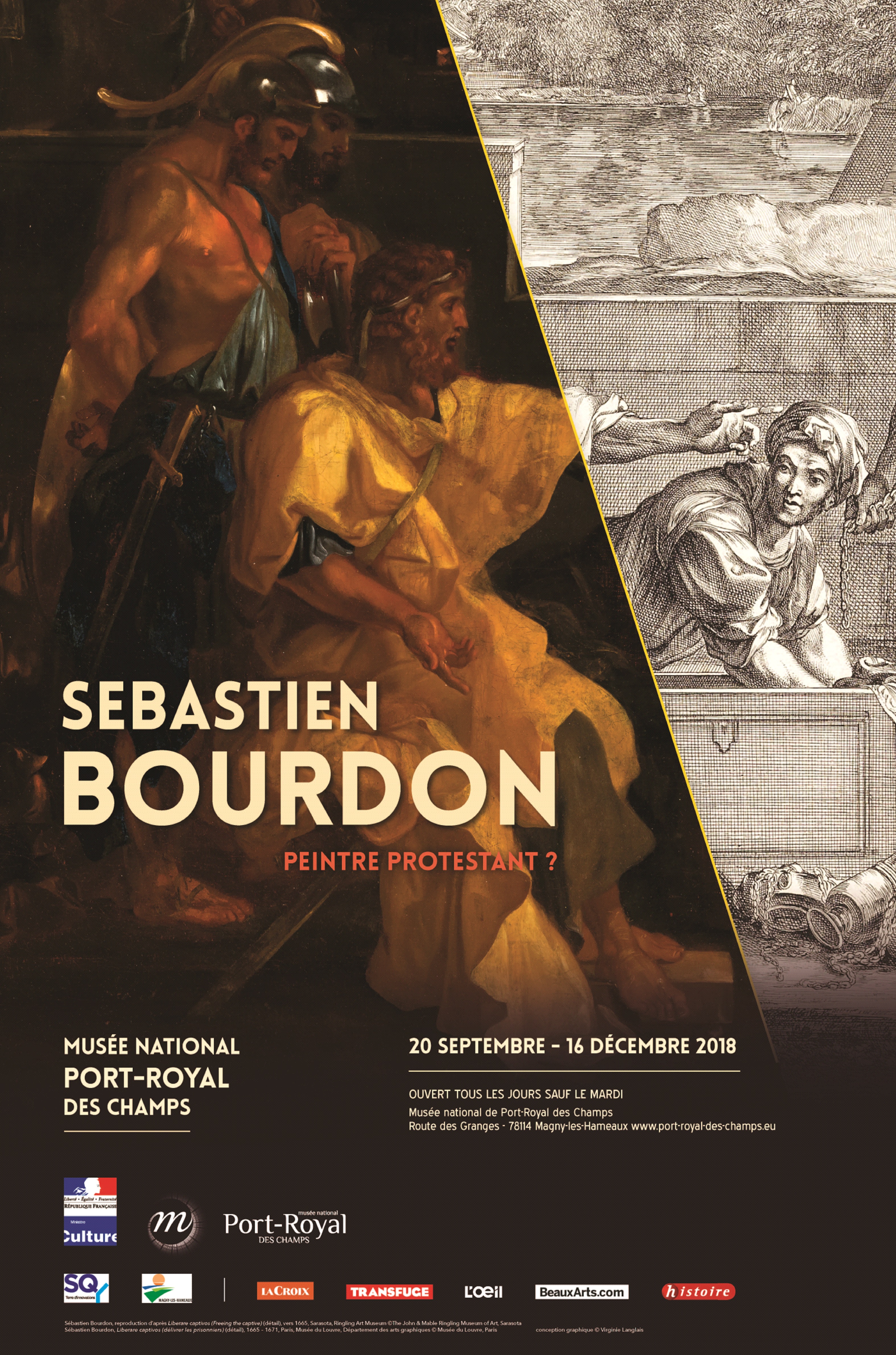 Affiche de l'ex^position Sébastien Bourdon