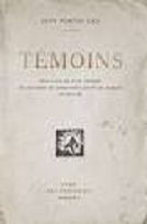 1ere de couverture du livre de Norton Cru : Témoins