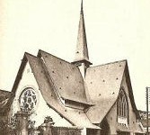 carte postale du temple de Lavallois en 1912