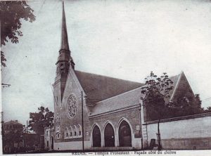 Carte postale du temple de Reims