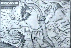 carte d'Anduze de 1638