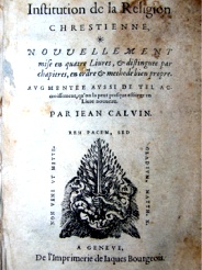 Calvin "L'Institution chrétienne"