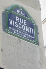 plaque de la rue Visconti